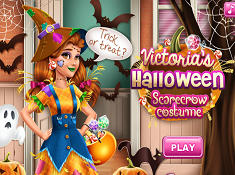 Victorias Halloween Scarecrow Costume