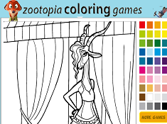 Zootopia Gazelle Coloring
