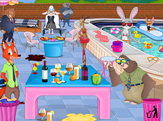 Zootopia Pool Party Cleaning