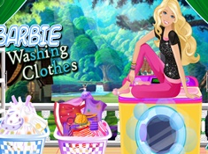 Barbie Washing Clothes