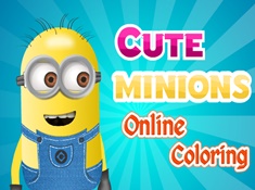 Cute Minions Online Coloring