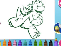 Digby Dragon Colour In