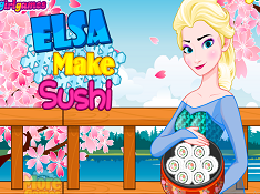 Elsa Make Sushi