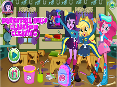  Equestria Girls Cleaning Class