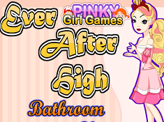 Ever After High Bathroom Cleaning