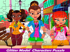 Glitter Model Characters Puzzle