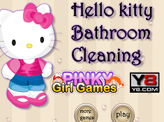 Hello Kitty Bathroom Cleaning