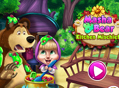 Masha and Bear Kitchen Mischief