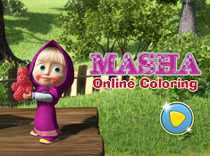 Masha Online Coloring