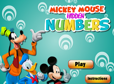 Mickey Mouse Hidden Numbers
