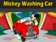 Mickey Mouse Washing Car