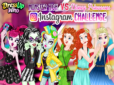Monster High Vs Disney Princesses Instagram Challenge
