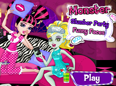 Monster Slumber Party Funny Faces