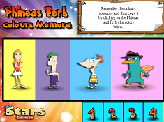 Phineas Ferb Colours Memory