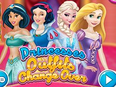 Princesses Outfits Change Over