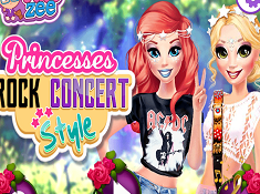 Princesses Rock Concert Style