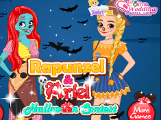 Rapunzel and Ariel Halloween Contest