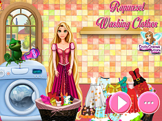 Rapunzel Washing Clothes