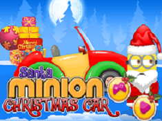 Santa Minion Christmas Car