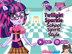 Twilight Sparkle School Spirit Style
