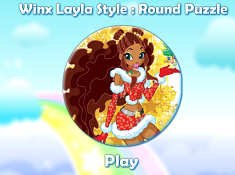 Winx Layla Style Round Puzzle
