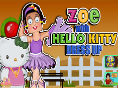 Zoe With Hello Kitty Dress Up